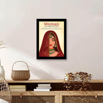 WOMAN - The Goddess of Fortune Photo Frame - Perfect Women's Day Gift