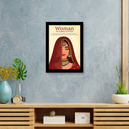 WOMAN - The Goddess of Fortune Photo Frame - Perfect Women's Day Gift
