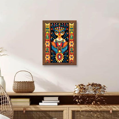 Madhubani Bhil Fusion – Traditional Folk Art Frame
