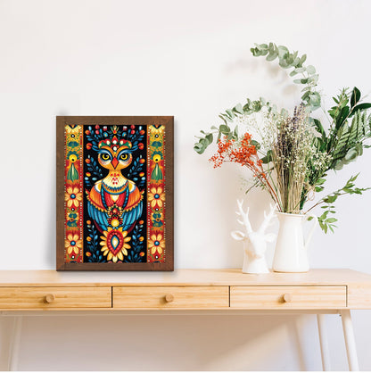 Madhubani Bhil Fusion – Traditional Folk Art Frame