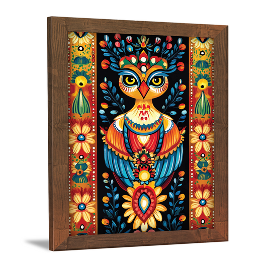 Madhubani Bhil Fusion – Traditional Folk Art Frame