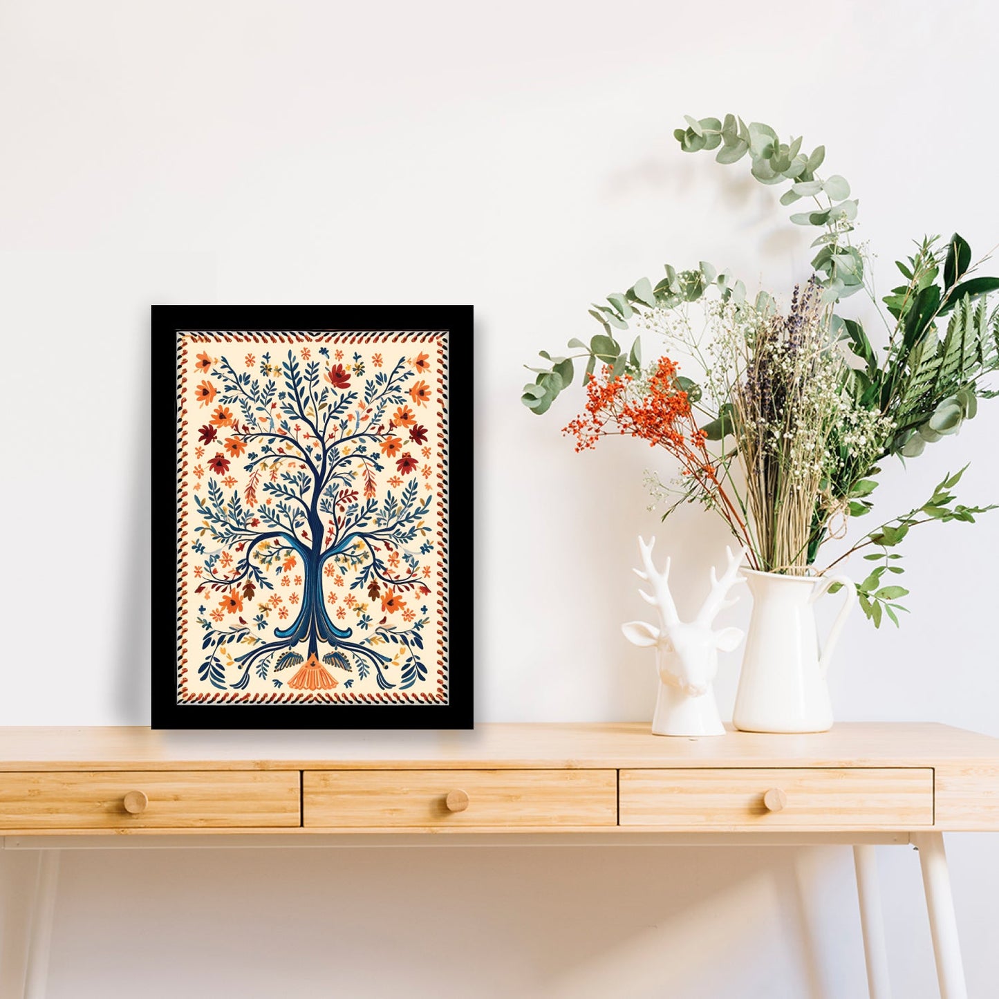 Tree of Life – Kalamkari Art Wall Painting Frame
