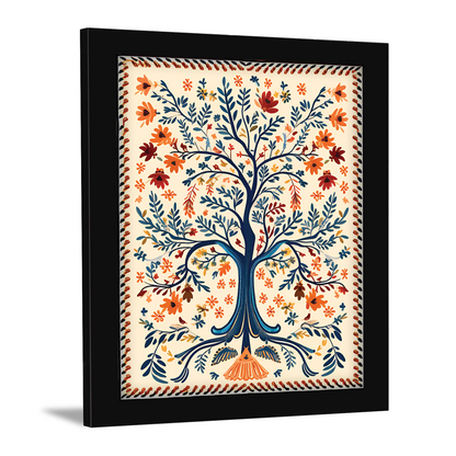 Tree of Life – Kalamkari Art Wall Painting Frame