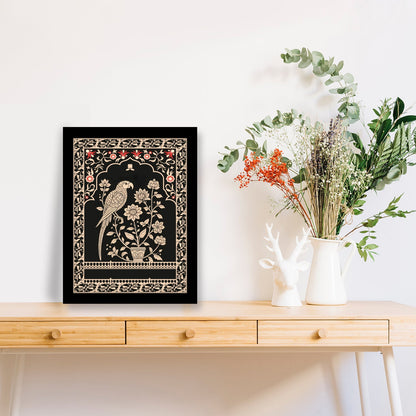 Seamless Mughal Art Motif – Decorative Wall Frame