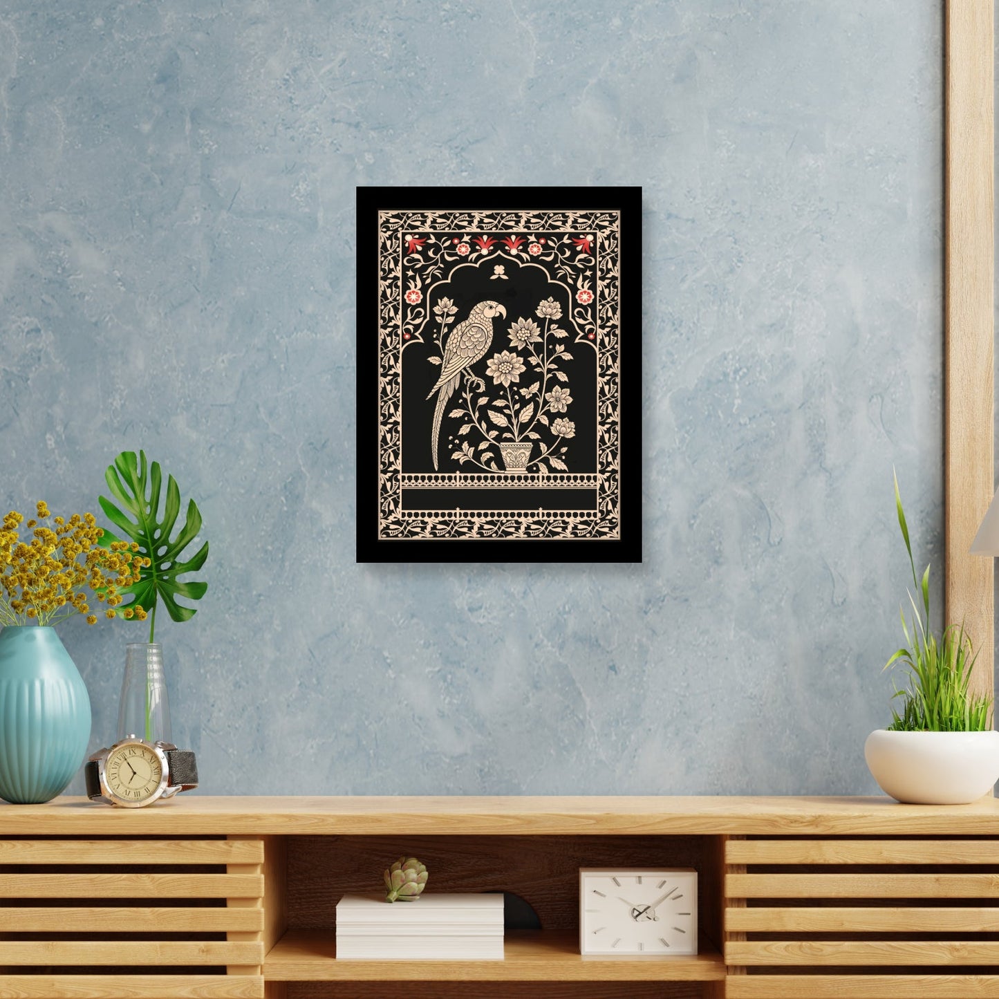 Seamless Mughal Art Motif – Decorative Wall Frame