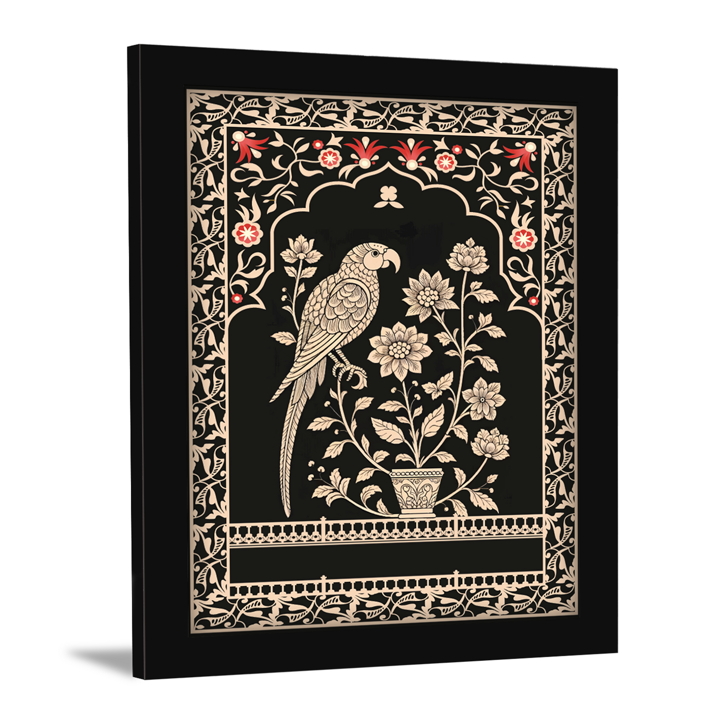 Seamless Mughal Art Motif – Decorative Wall Frame