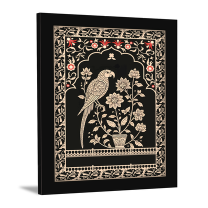 Seamless Mughal Art Motif – Decorative Wall Frame