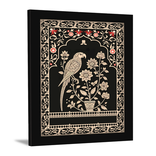 Seamless Mughal Art Motif – Decorative Wall Frame