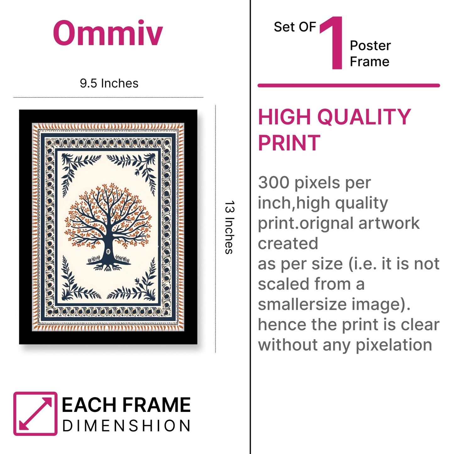 Tree of Life Kalamkari Pichwai Artwork