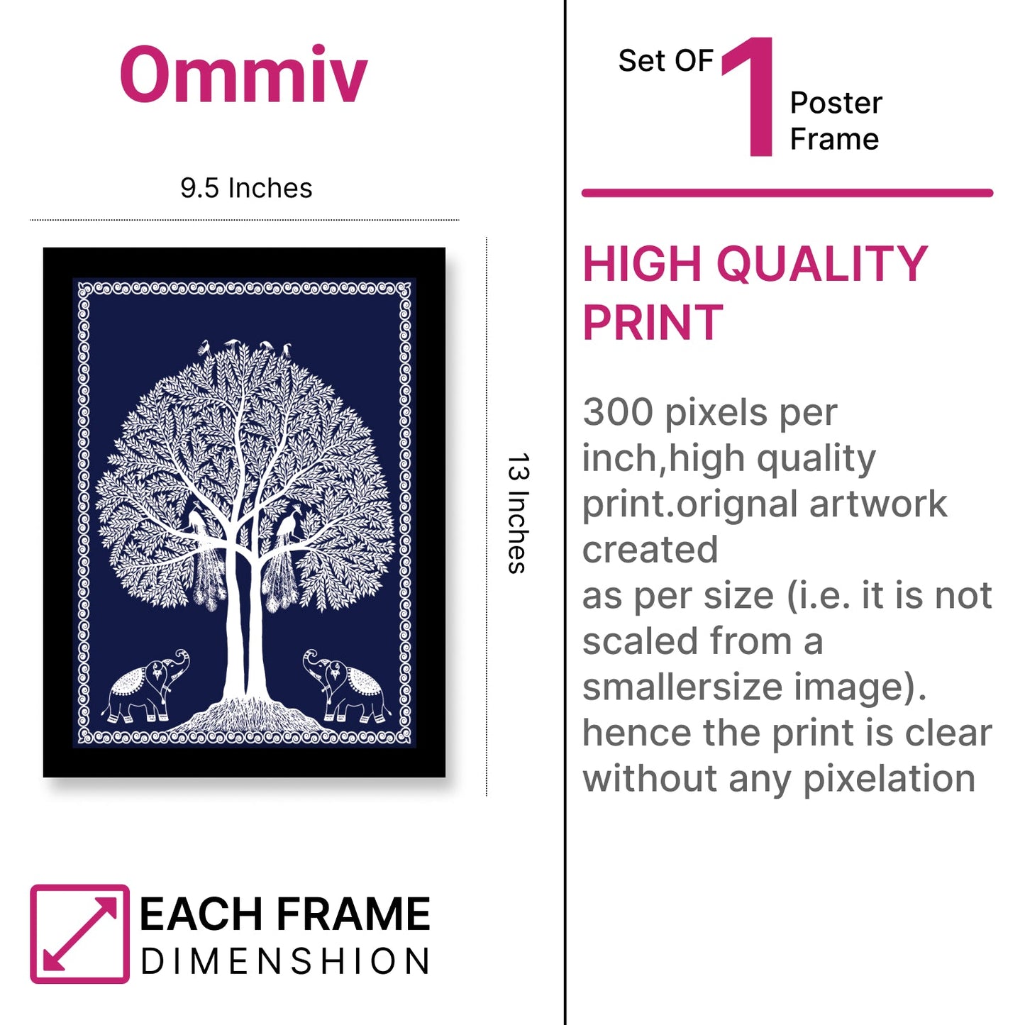 Tree of Life with Peacock – Kalamkari Art & Wall Decor