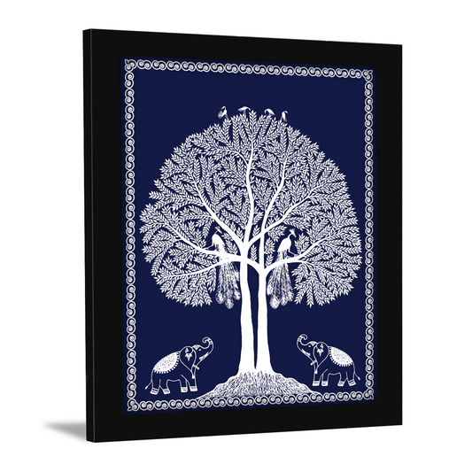 Tree of Life with Peacock – Kalamkari Art & Wall Decor