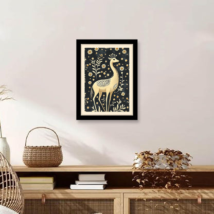 Deer and Nature Pichwai Art Kalamkari Painting