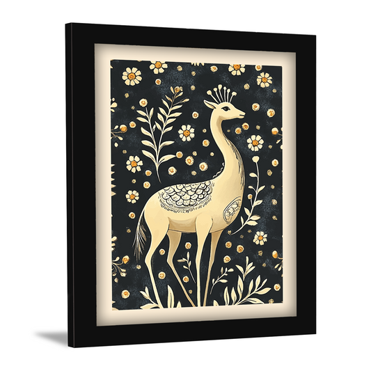 Deer and Nature Pichwai Art Kalamkari Painting