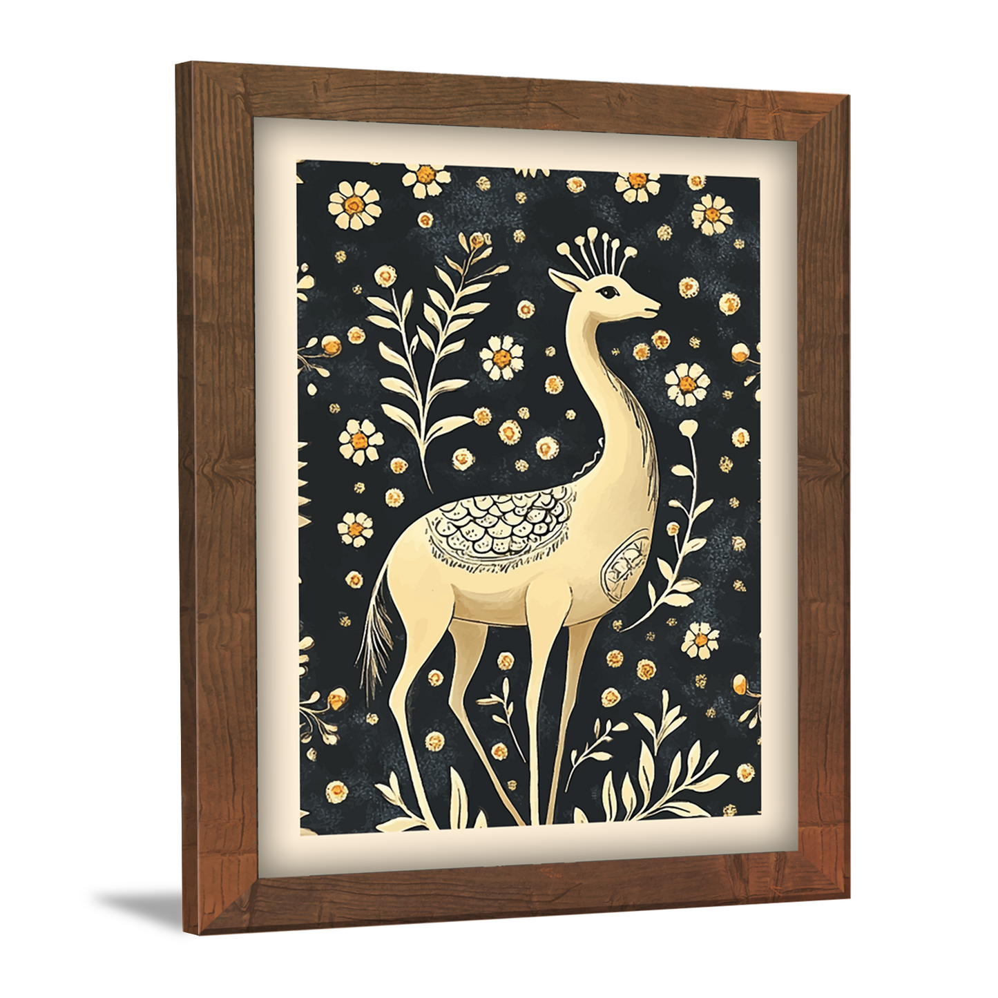 Deer and Nature Pichwai Art Kalamkari Painting