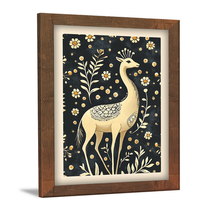 Deer and Nature Pichwai Art Kalamkari Painting