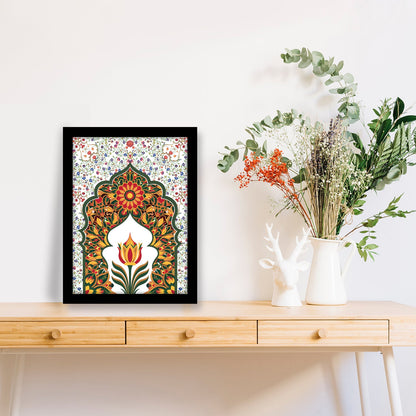 Mughal Garden Illustration – Kalamkari Painting Frame