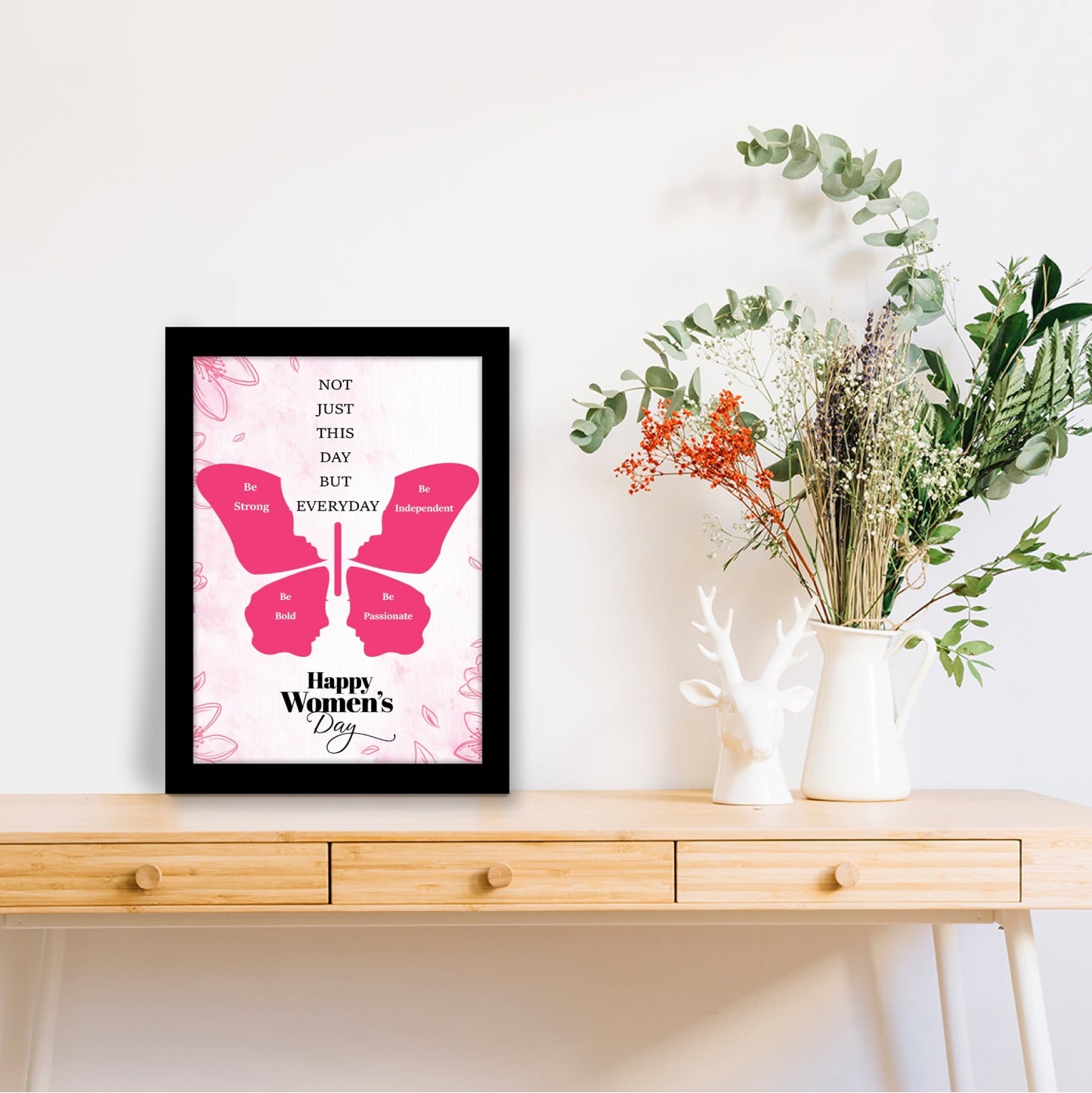 Inspire Strength & Passion: Women's Day Photo Frame