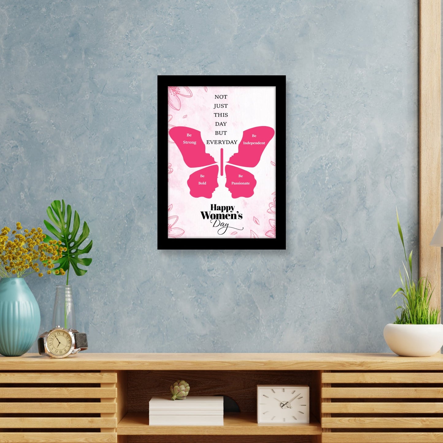 Inspire Strength & Passion: Women's Day Photo Frame