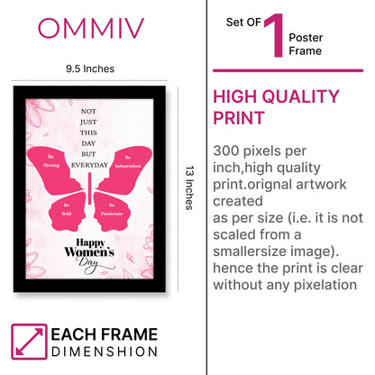 Inspire Strength & Passion: Women's Day Photo Frame