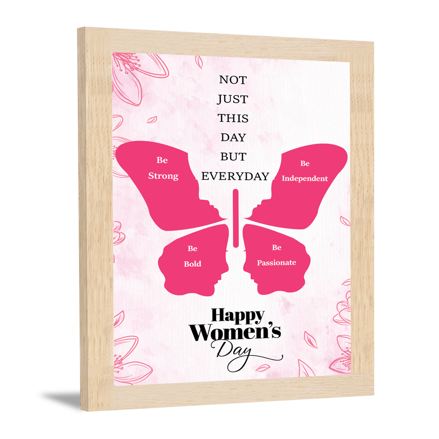 Inspire Strength & Passion: Women's Day Photo Frame