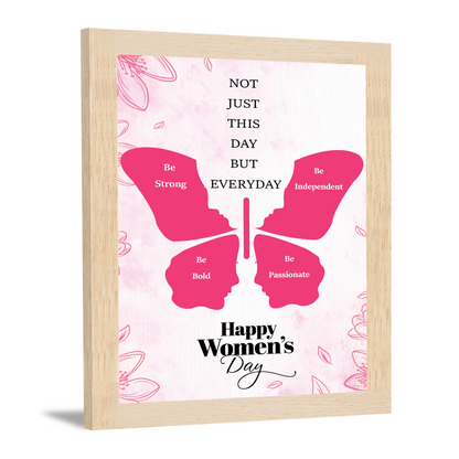 Inspire Strength & Passion: Women's Day Photo Frame