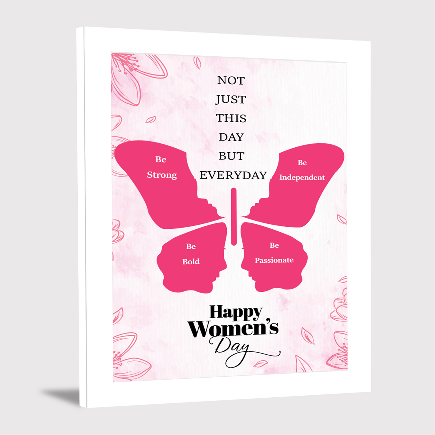 Inspire Strength & Passion: Women's Day Photo Frame