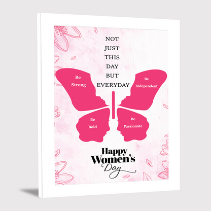 Inspire Strength & Passion: Women's Day Photo Frame