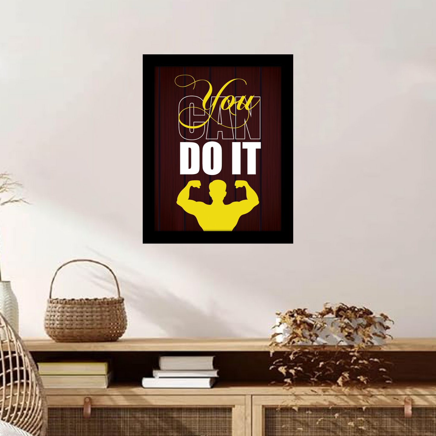 You Can Do It Motivational Fitness Frame