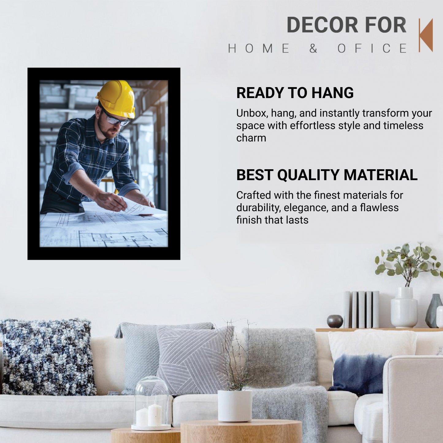 Civil Engineer on Site – Framed Artwork