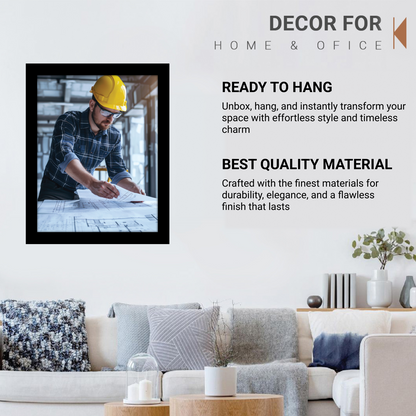 Civil Engineer on Site – Framed Artwork