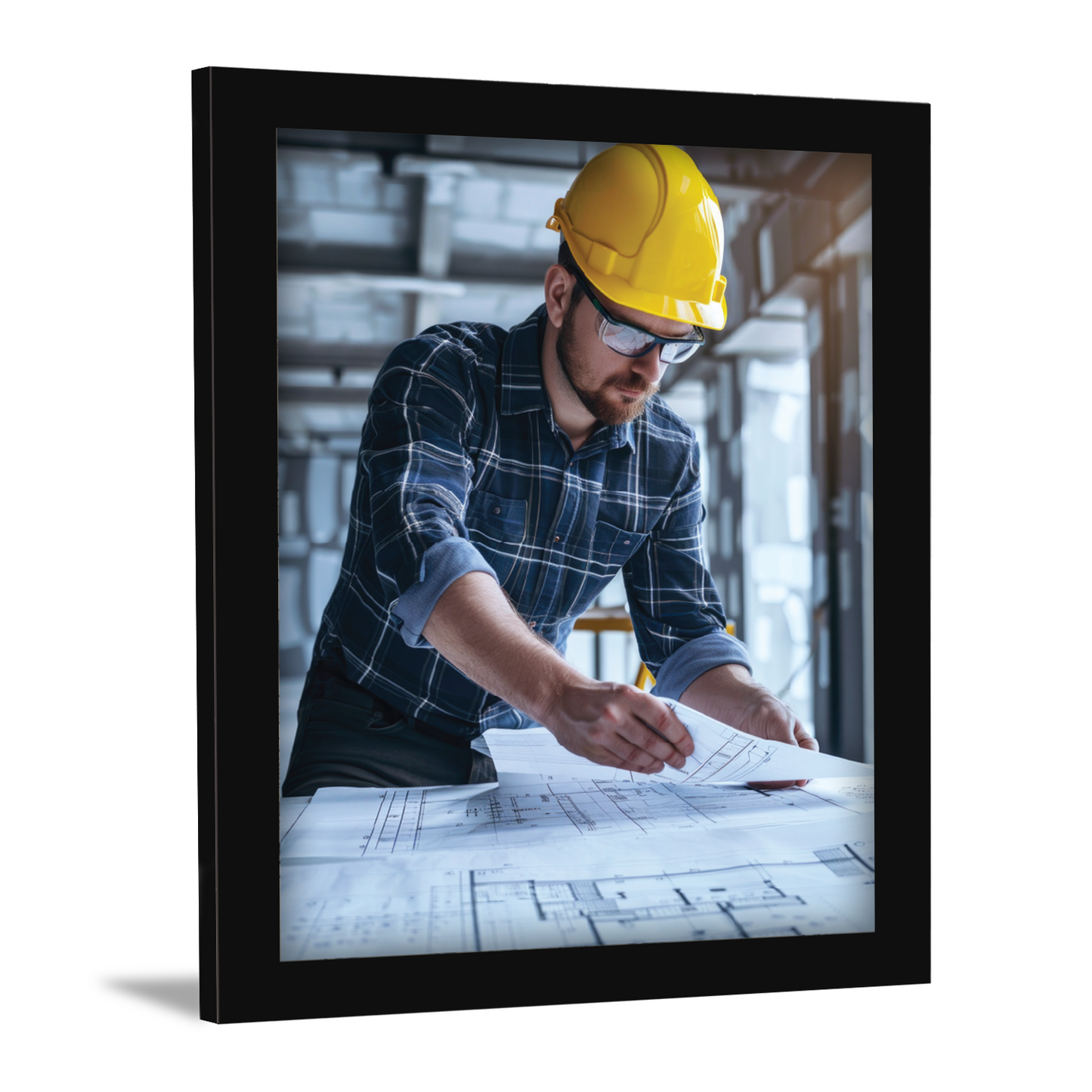 Civil Engineer on Site – Framed Artwork
