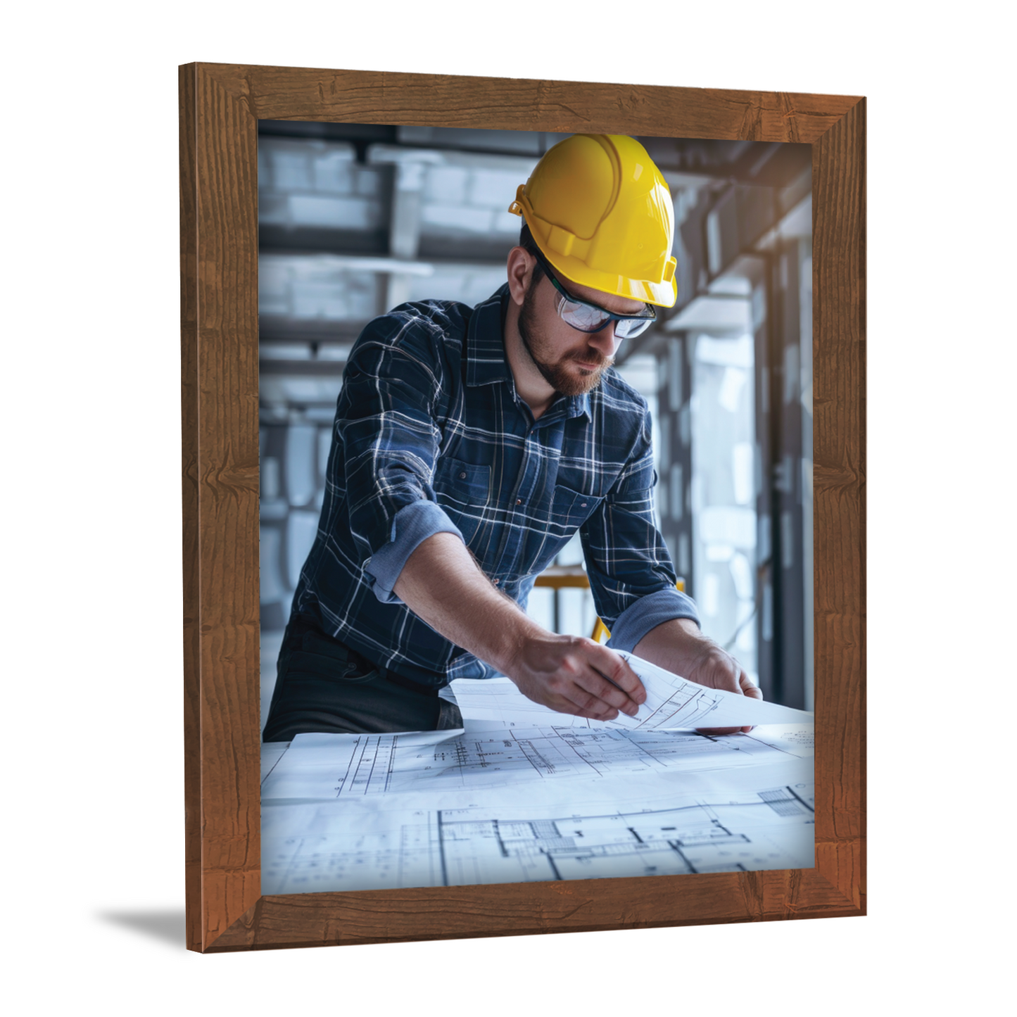 Civil Engineer on Site – Framed Artwork