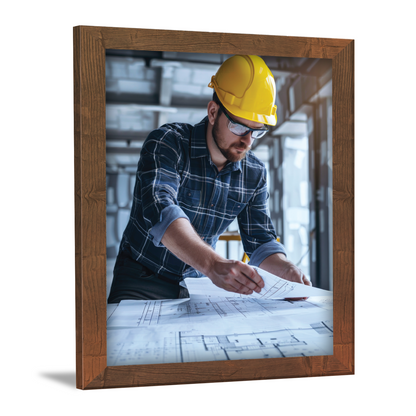 Civil Engineer on Site – Framed Artwork