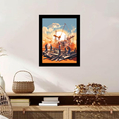 The Power of Teamwork – Builder Team Framed Artwork