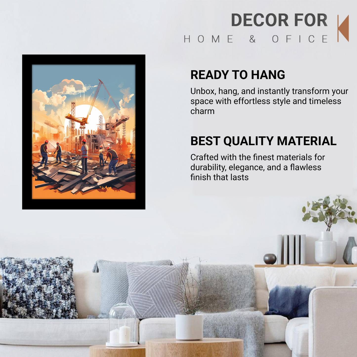 The Power of Teamwork – Builder Team Framed Artwork
