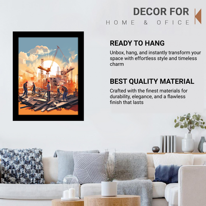 The Power of Teamwork – Builder Team Framed Artwork