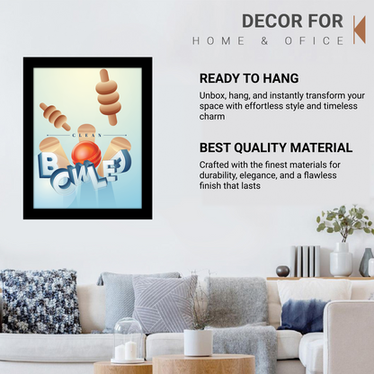 Cricket in Motion – Clean Bowled 3D Illustration Frame