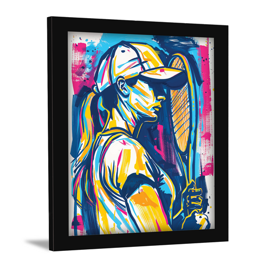 Tennis Player Wall Art & Digital Print Frame