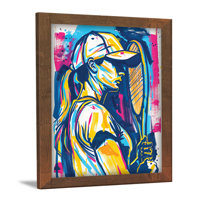 Tennis Player Wall Art & Digital Print Frame