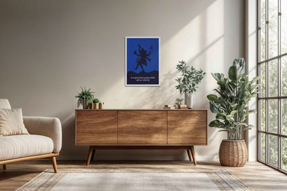 Living Room Cabinet Preview of Om Tryambakam Mahadev Mantra Spiritual Wall Frame in White Color Frame