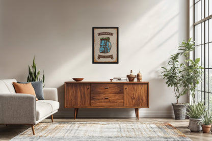Living Room Sofa Preview of Adventures Are Calling – Travel Wall Art Frame in Black Color Frame