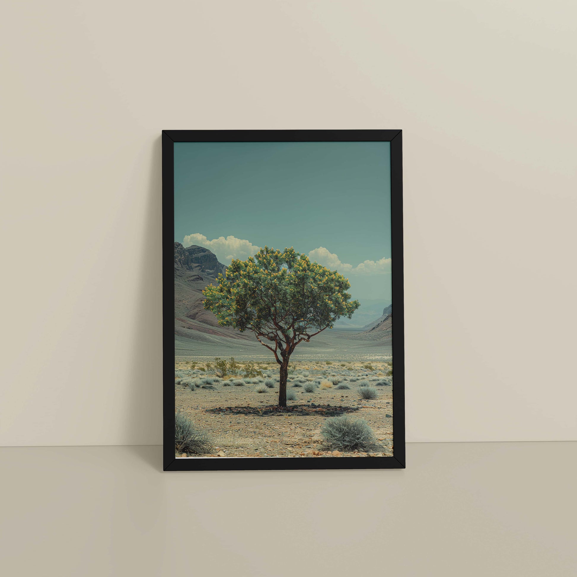 Floor View of Timeless Growth – Tree of Life in Photo Frame in Black Color Frame