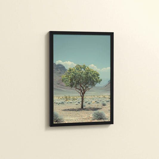 Side View of Timeless Growth – Tree of Life in Photo Frame in Black Color Frame