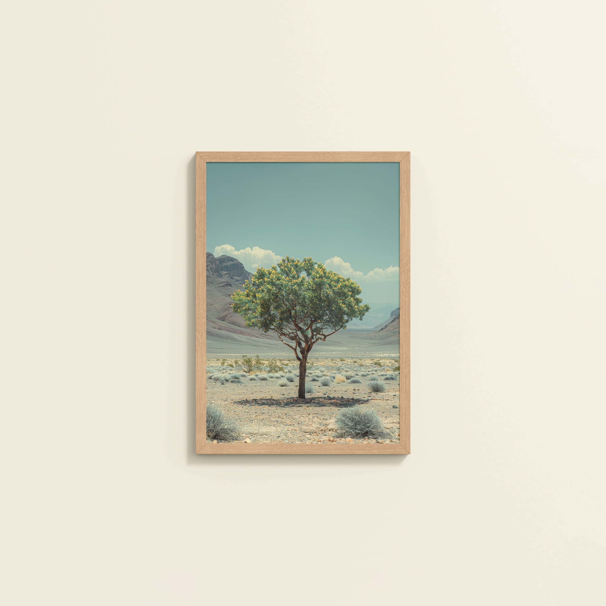 Wall View of Timeless Growth – Tree of Life in Photo Frame in Natrual Color Frame